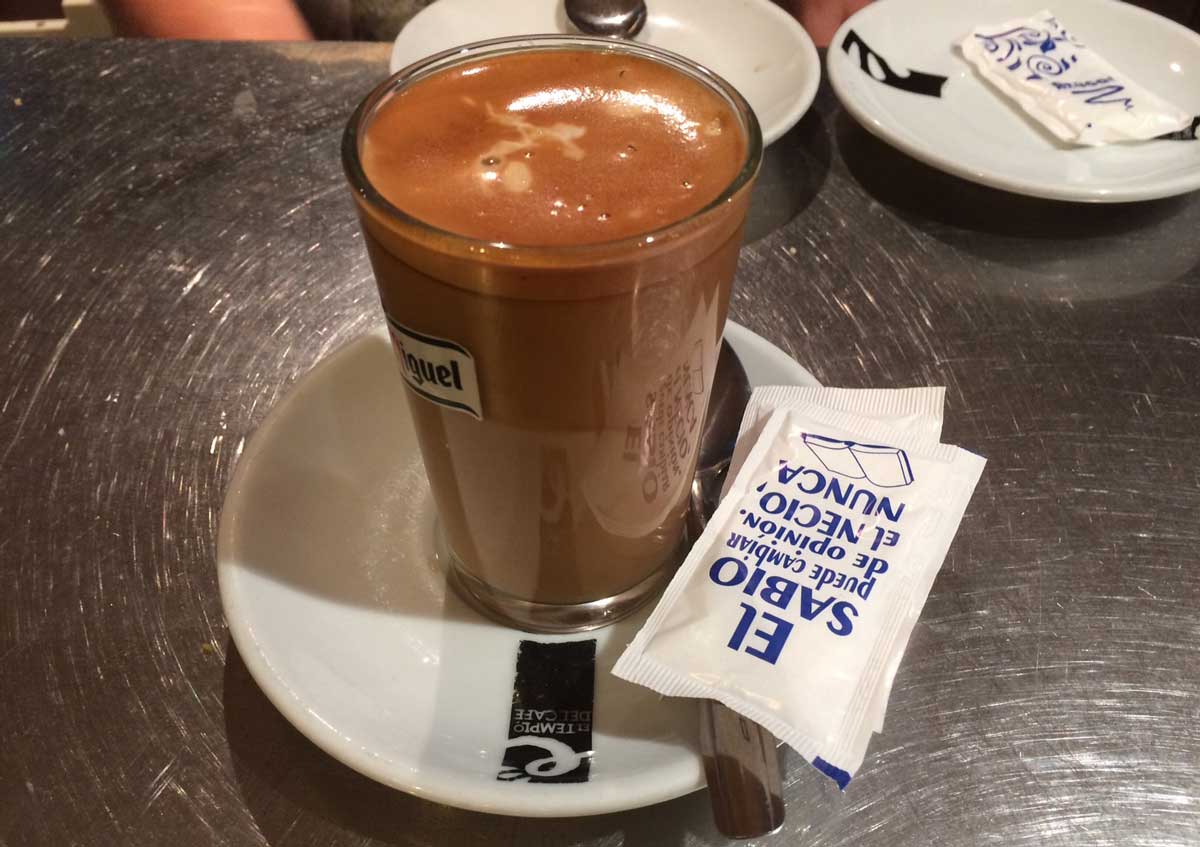 Cafe con leche in Malaga